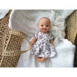 Puppenkleider mit Baumwollmuster