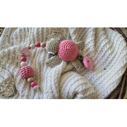 Nuggikette mit Schildkröte in rosa