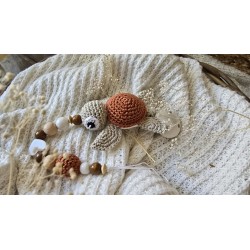 Nuggikette mit Schildkröte in braun
