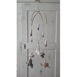 Schildkrötenmobile in rosa