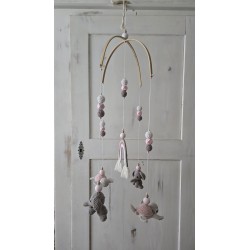 Schildkrötenmobile in rosa
