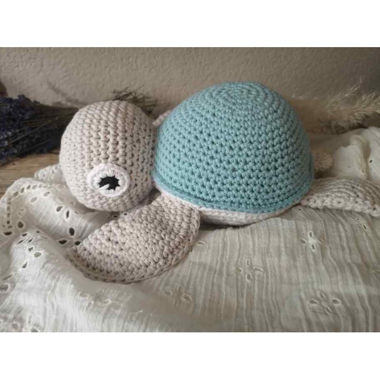 Schildkrötenspieluhr in hellblau